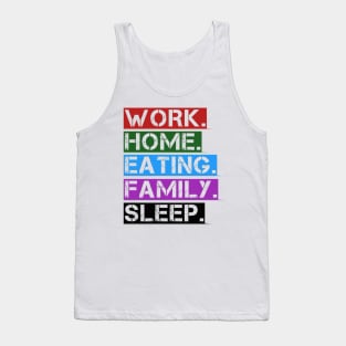 Work From Home And Family Tank Top